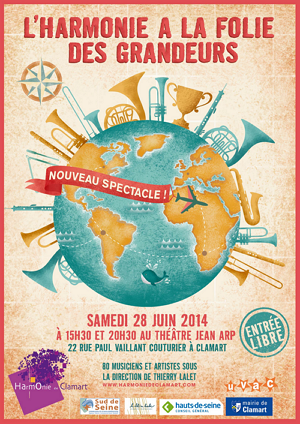 affiche du spectacle L'Harmonie a la Folie des Grandeurs
